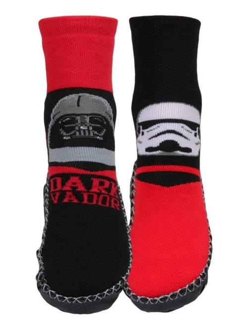 Pack de 2 Pantuflas y Calcetines STAR WARS - Kiabi Pack de 2 Pantuflas y Calcetines STAR WARS - Kiabi