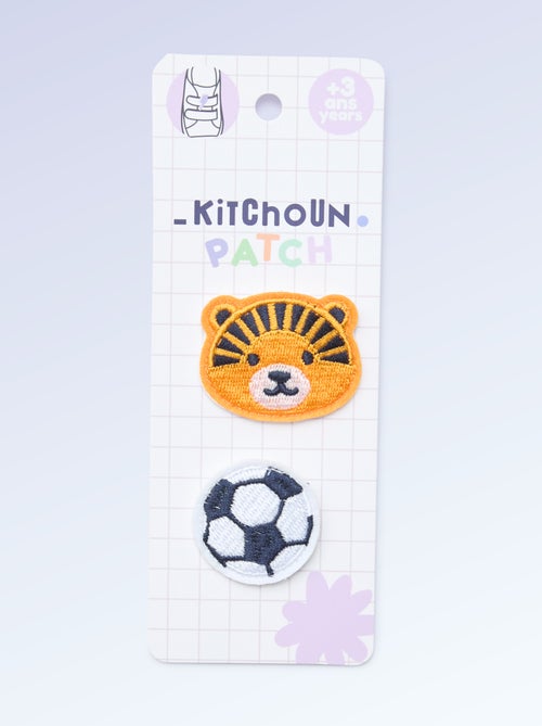 Pack de 2 parches de quita y pon para personalizar tus zapatillas 'Kitchoun' - Kiabi