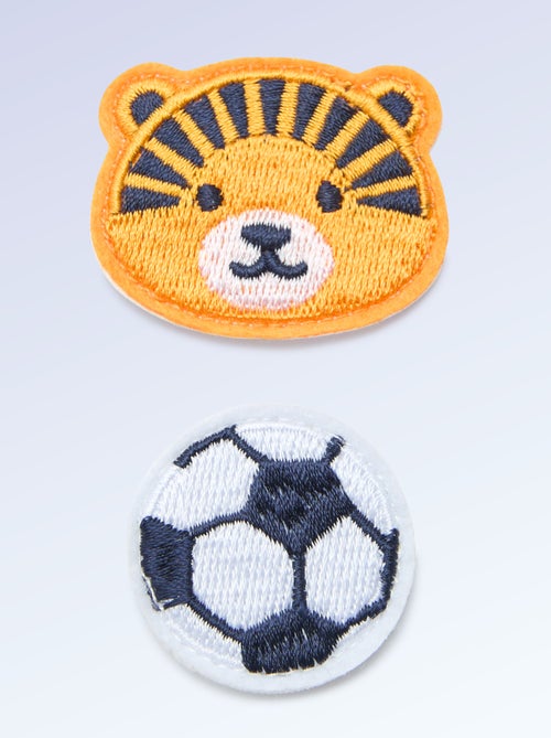 Pack de 2 parches de quita y pon para personalizar tus zapatillas 'Kitchoun' - Kiabi