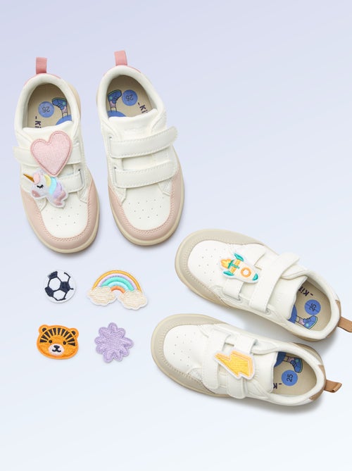 Pack de 2 parches de quita y pon para personalizar tus zapatillas 'Kitchoun' - Kiabi