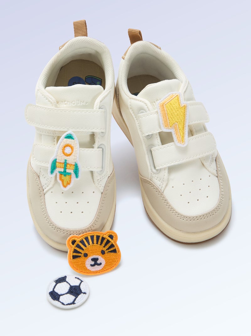 Pack de 2 parches deslizantes para personalizar tus zapatillas 'Kitchoun' Azul - Kiabi