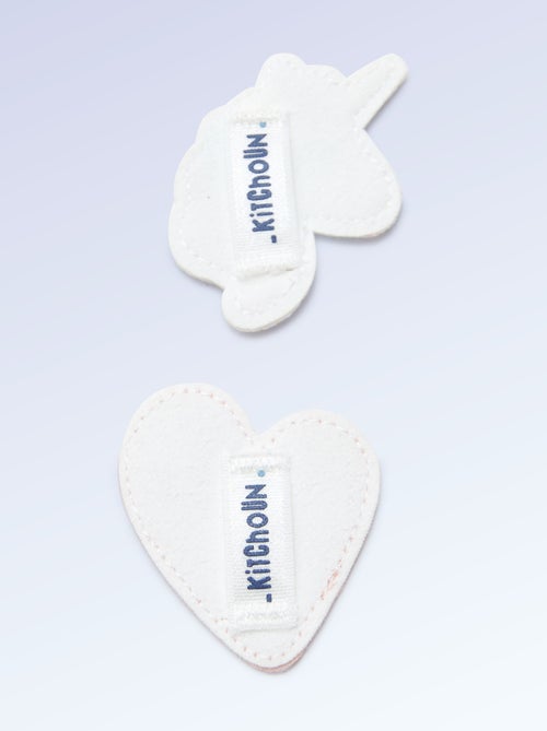 Pack de 2 parches deslizantes para personalizar tus zapatillas 'Kitchoun' - Kiabi