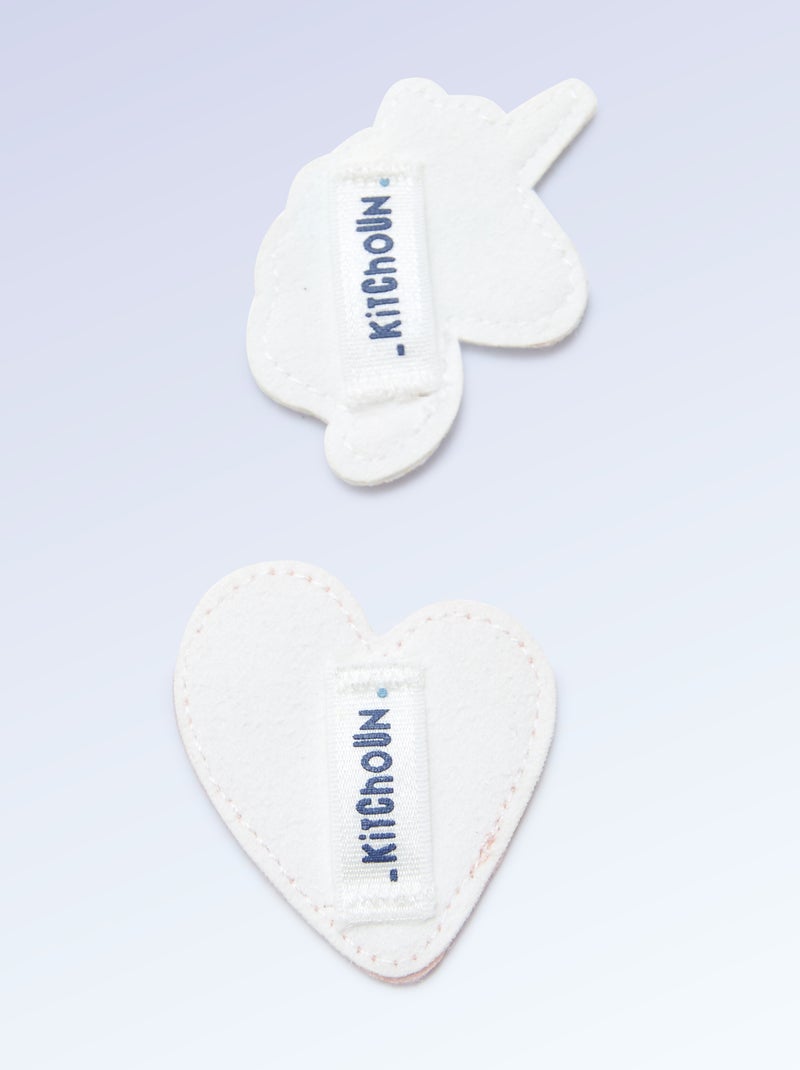 Pack de 2 parches deslizantes para personalizar tus zapatillas 'Kitchoun' Naranja - Kiabi