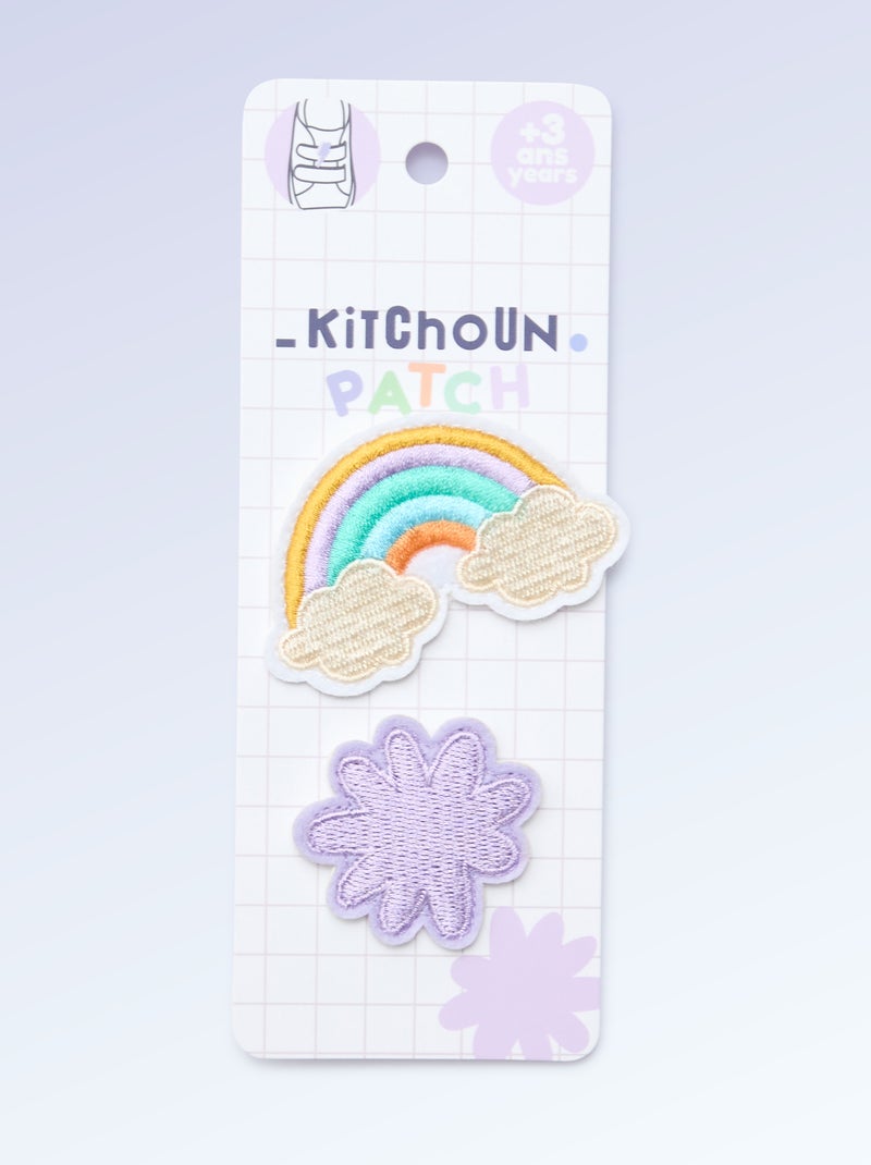 Pack de 2 parches deslizantes para personalizar tus zapatillas 'Kitchoun' Rosa - Kiabi
