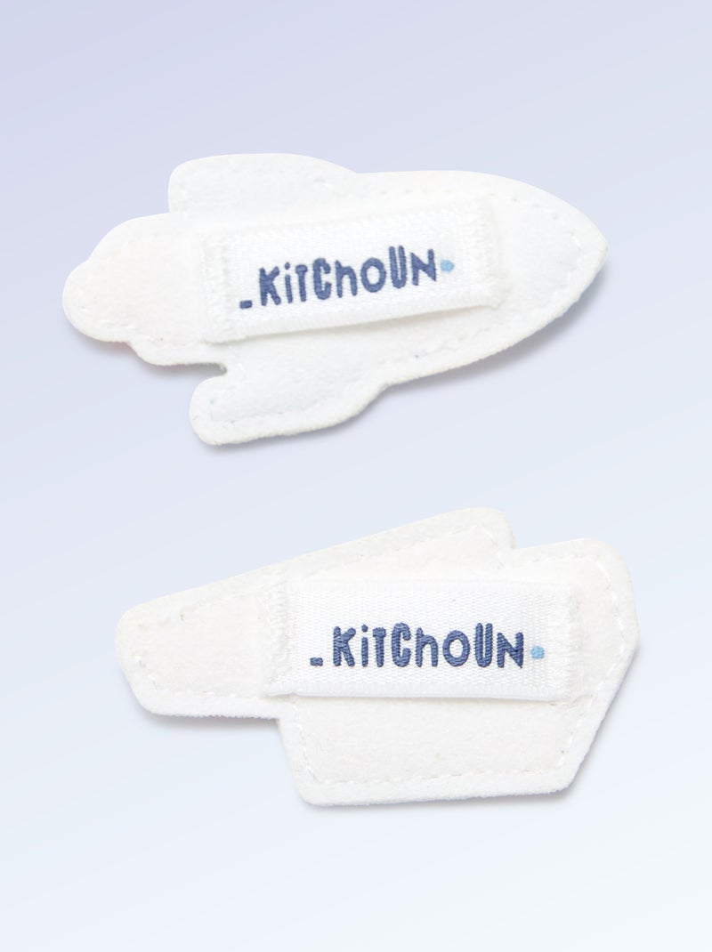 Pack de 2 parches para personalizar tus zapatillas 'Kitchoun' Azul - Kiabi