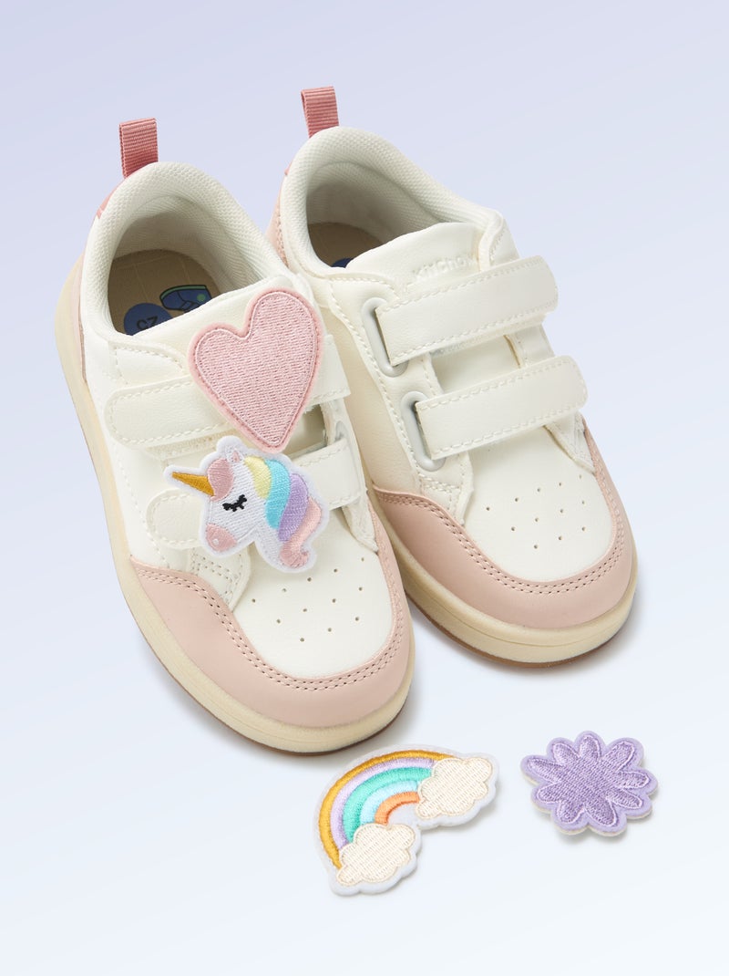 Pack de 2 parches para personalizar tus zapatillas 'Kitchoun' Rosa - Kiabi