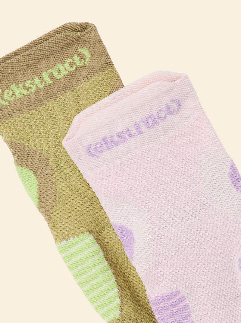 Pack de 2 pares de calcetines altos - (ekstract) Azul - Kiabi