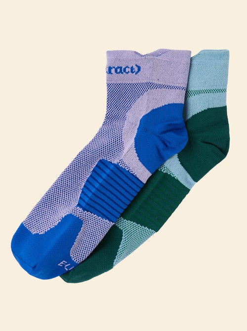 Pack de 2 pares de calcetines altos - (ekstract) - Kiabi Pack de 2 pares de calcetines altos - (ekstract) - Kiabi