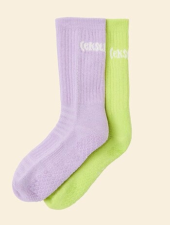Ekstract - Pack de 2 pares de calcetines altos antideslizantes