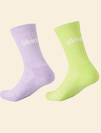 Ekstract - Pack de 2 pares de calcetines altos antideslizantes