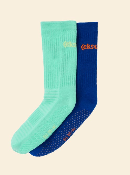 Pack de 2 pares de calcetines altos antideslizantes - (ekstract) - Kiabi