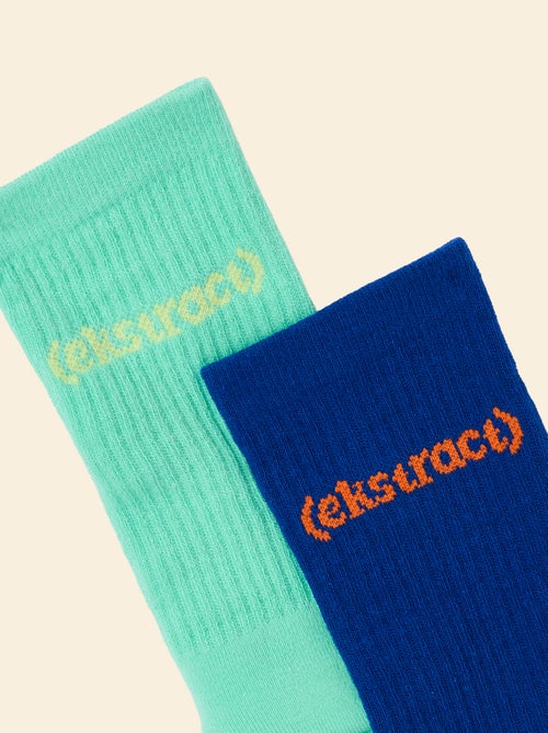 Pack de 2 pares de calcetines altos antideslizantes - (ekstract) - Kiabi