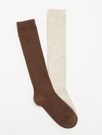 Pack de 2 pares de calcetines altos