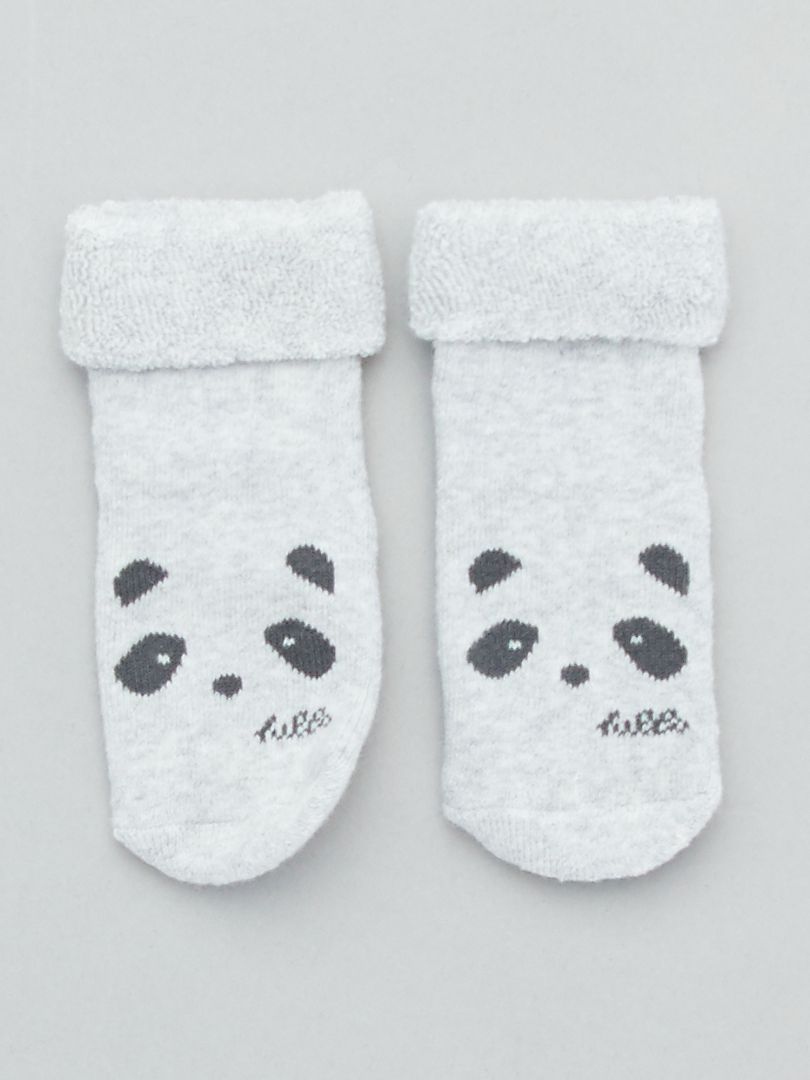 Pack de 2 pares de calcetines antideslizantes - GRIS - Kiabi - 5.00€