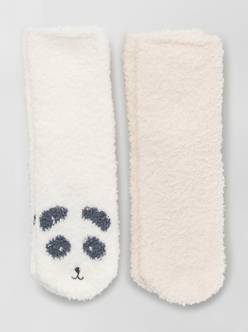 Pack de 2 pares de calcetines antideslizantes GRIS - Kiabi