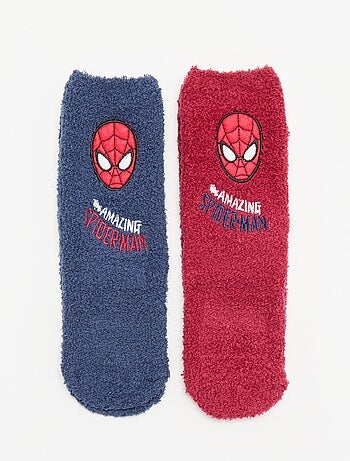 Pack de 2 pares de calcetines antideslizantes 'Marvel' 'Spider-Man'