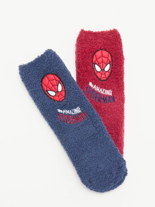 Pack de 2 pares de calcetines antideslizantes 'Marvel' 'Spider-Man' - Kiabi