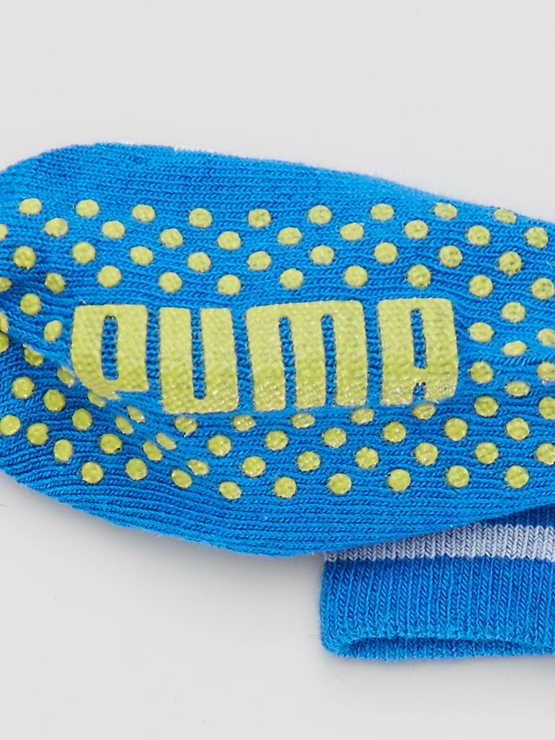 Pack de 2 pares de calcetines antideslizantes 'Puma' AZUL - Kiabi