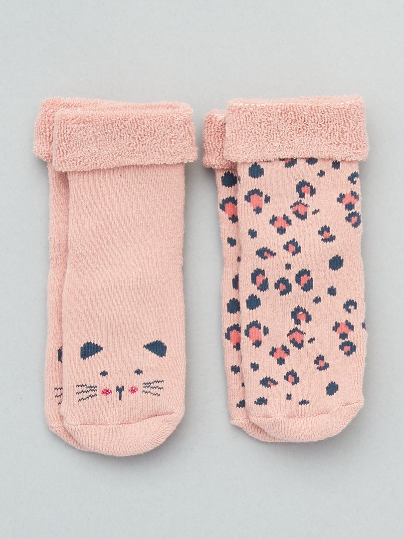 Pack de 2 pares de calcetines antideslizantes - ROSA - Kiabi 4.00€