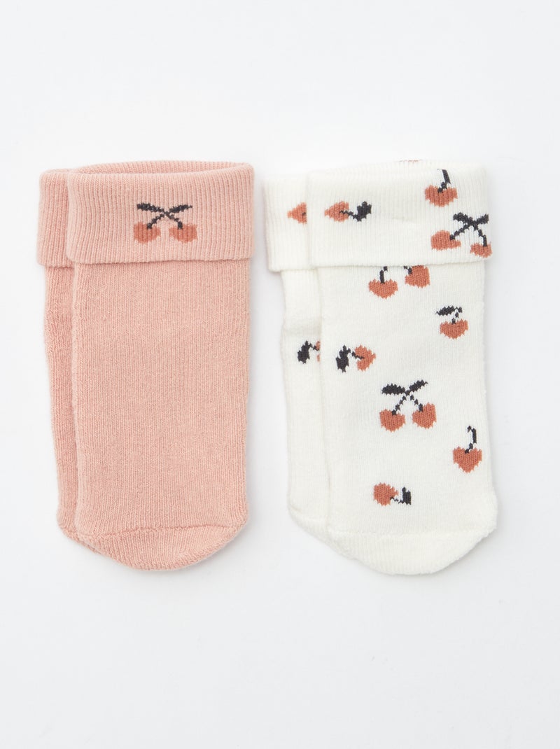 Pack de 2 pares de calcetines Blanco - Kiabi
