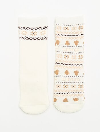 Pack de 2 pares de calcetines cálidos