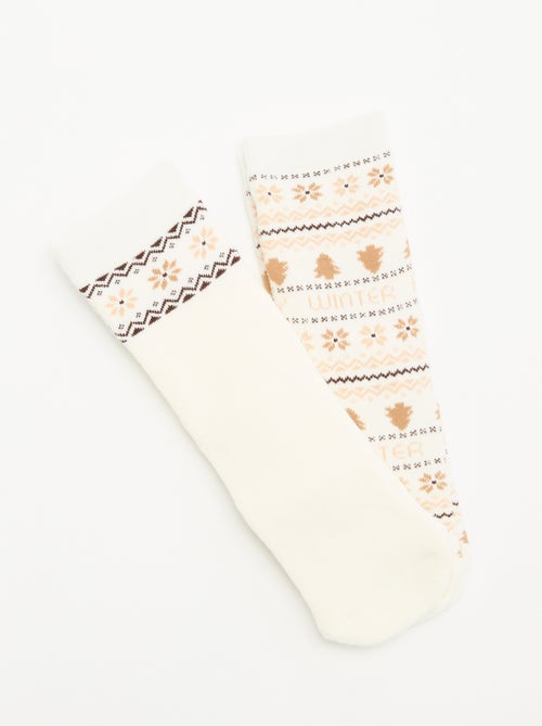 Pack de 2 pares de calcetines cálidos - Kiabi