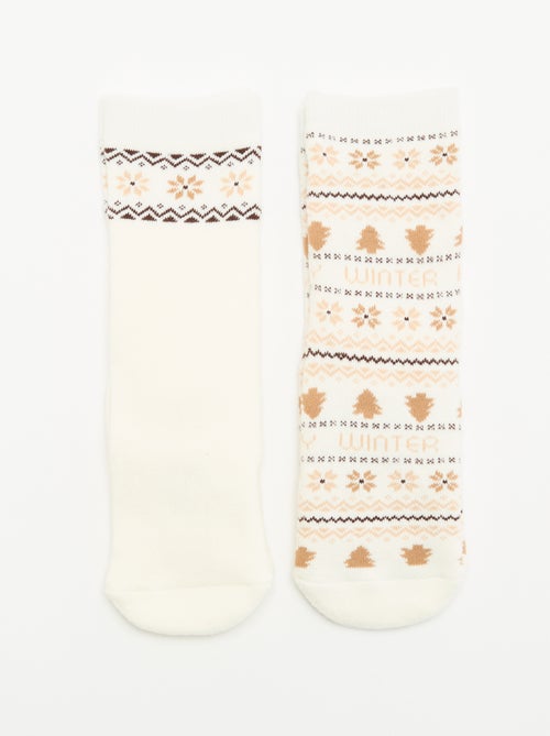 Pack de 2 pares de calcetines cálidos - Kiabi