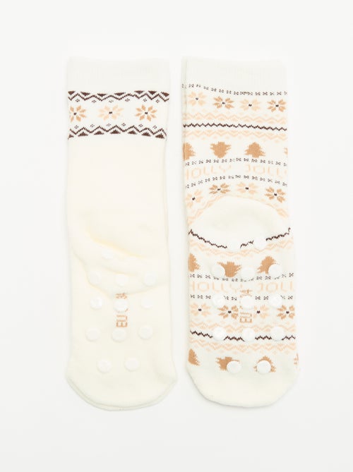Pack de 2 pares de calcetines cálidos - Kiabi