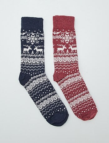 Pack de 2 pares de calcetines con motivo
