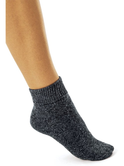 Pack de 2 pares de calcetines con puño jaspeado - Afibel - Kiabi