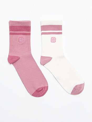 Pack de 2 pares de calcetines de mujer - Kiabi