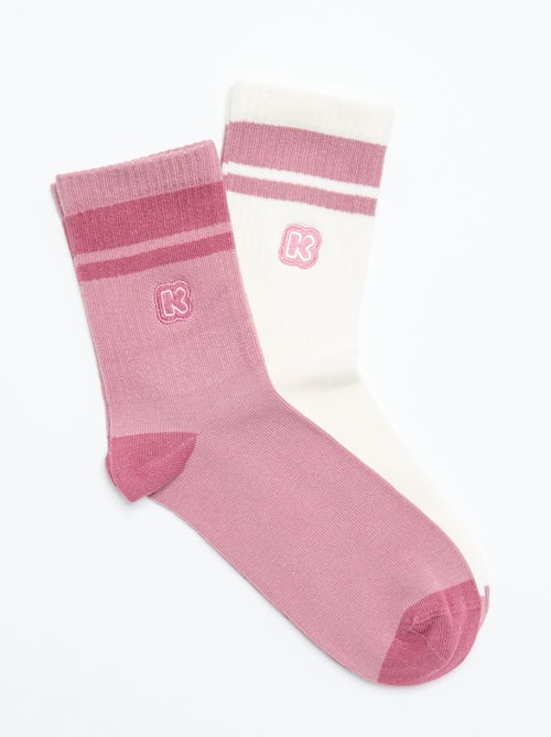 Pack de 2 pares de calcetines de mujer - Kiabi - Kiabi