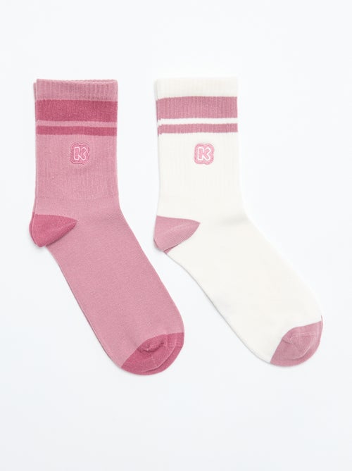 Pack de 2 pares de calcetines de mujer - Kiabi - Kiabi