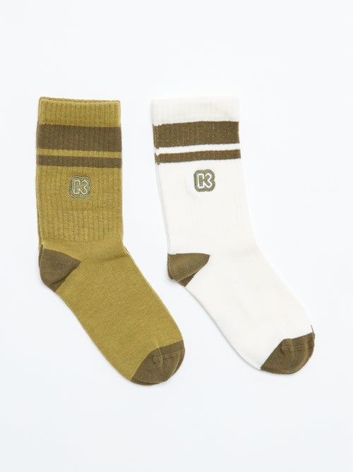 Pack de 2 pares de calcetines de niño - Kiabi - Kiabi