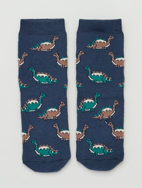 Pack de 2 pares de calcetines 'dinosaurios' - Kiabi