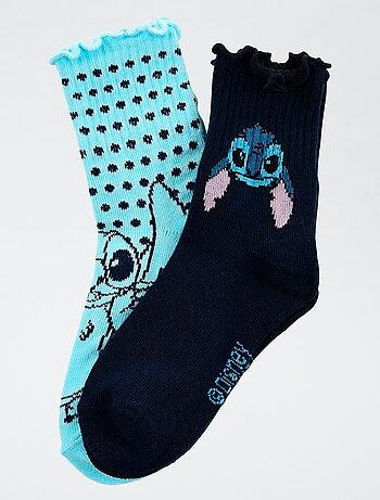 pack de 2 pares de calcetines 'Disney' 'Stitch' en algodón