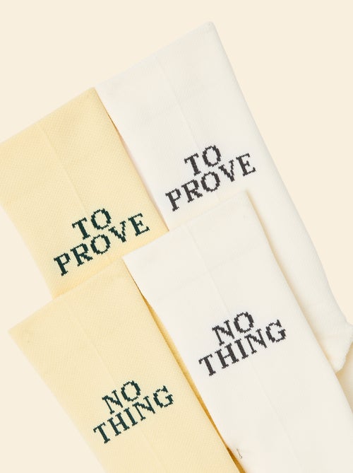 Pack de 2 pares de calcetines (ekstract) compresivos animados - Kiabi