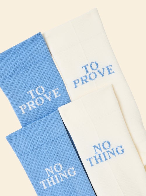 Pack de 2 pares de calcetines (ekstract) compresivos animados - Kiabi