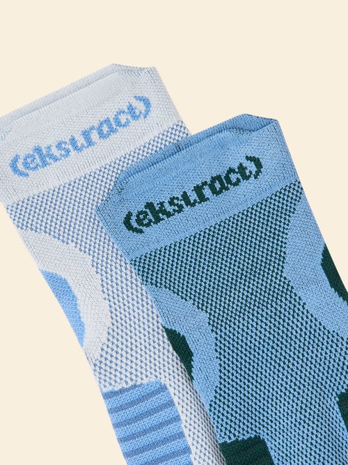 Pack de 2 pares de calcetines (ekstract) compresivos de algodón - Kiabi