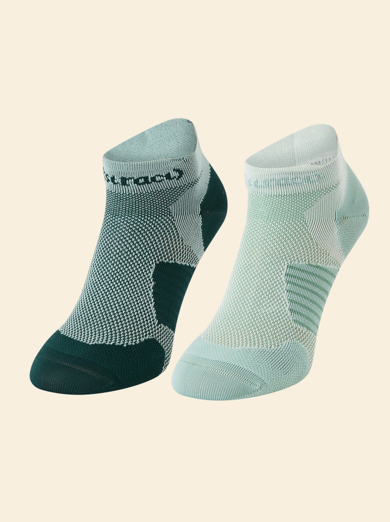 Pack de 2 pares de calcetines (ekstract) compresivos Verde - Kiabi