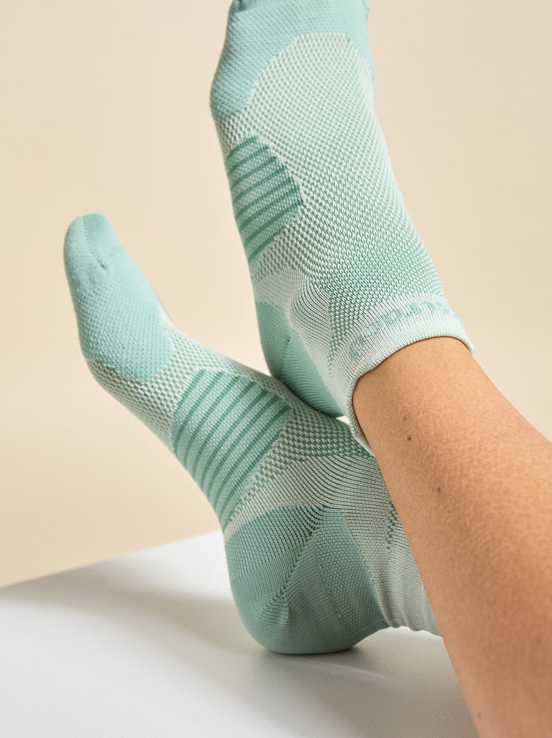 Pack de 2 pares de calcetines (ekstract) compresivos Verde - Kiabi