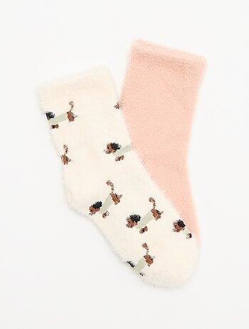 Pack de 2 pares de calcetines tobilleros de fantasía