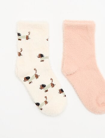 Pack de 2 pares de calcetines tobilleros de fantasía