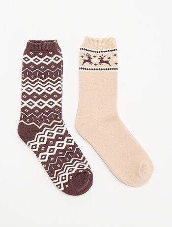 Pack de 2 pares de calcetines forrados