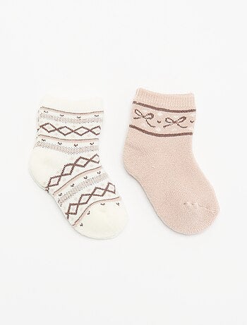 Pack de 2 pares de calcetines forrados