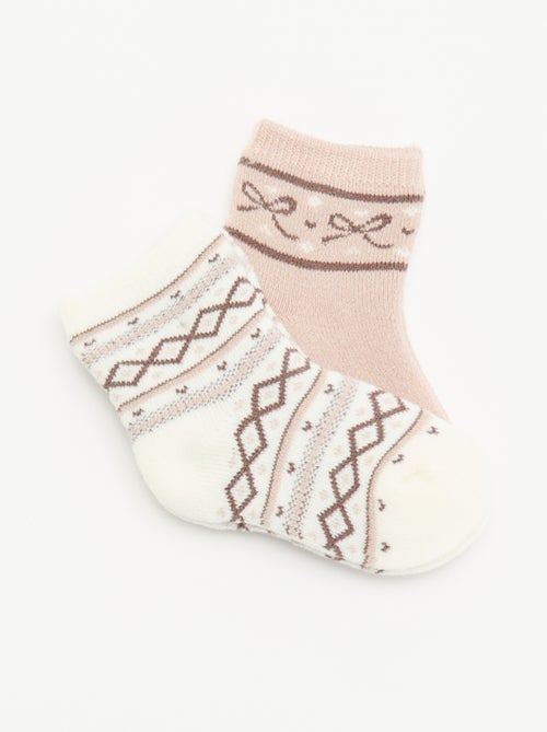 Pack de 2 pares de calcetines forrados - Kiabi