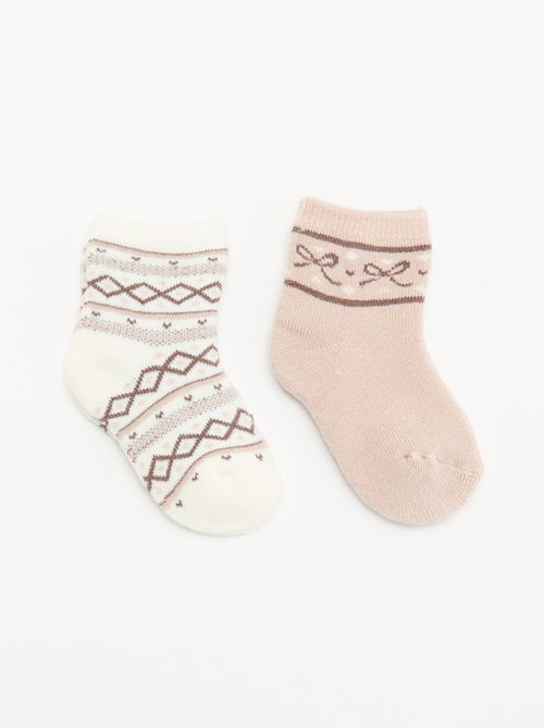 Pack de 2 pares de calcetines forrados - Kiabi
