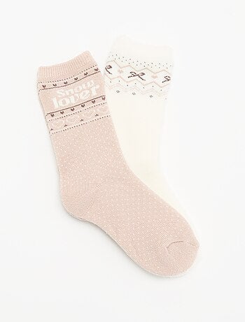 Pack de 2 pares de calcetines forrados