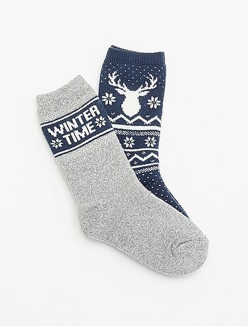 Pack de 2 pares de calcetines forrados