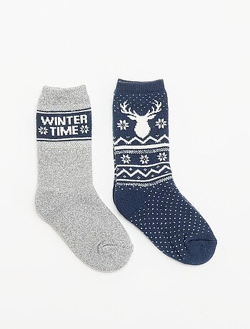 Pack de 2 pares de calcetines forrados